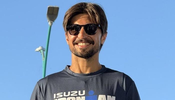 This file photo shows Aleema Khans son Shahrez Khan. — X/@Shahrez_KhanPK