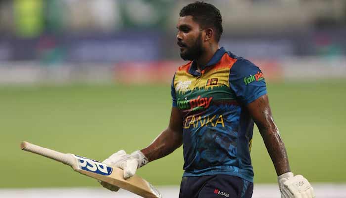 Sri Lankas Wanindu Hasaranga walks after losing his wicket during their match against Pakistan in Asia Cup 2022, in Dubai International Stadium in the UAE. — Reuters/File