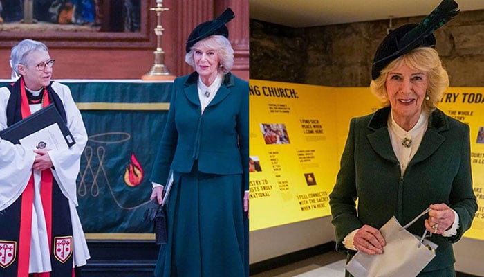 Queen Camilla marks engagement anniversary during London Church visit