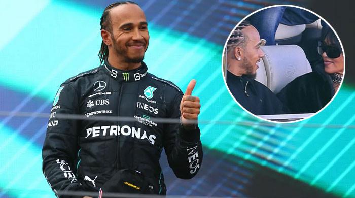 Lewis Hamilton breaks silence after Super Bowl debut with Kim Kardashian