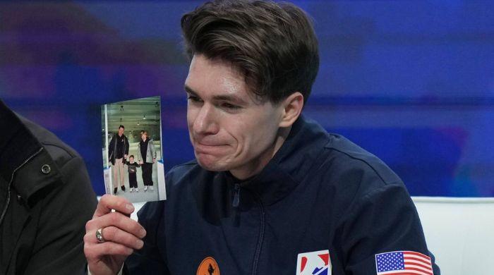 Maxim Naumov skates for late Olympian parents killed in DC air disaster