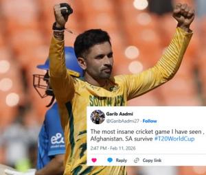 Fans go berserk after 'insane' SA vs Afg Super Over clash