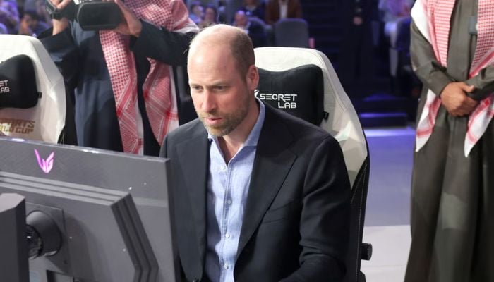 Prince William plays esports in Riyadh during three-day diplomatic visit