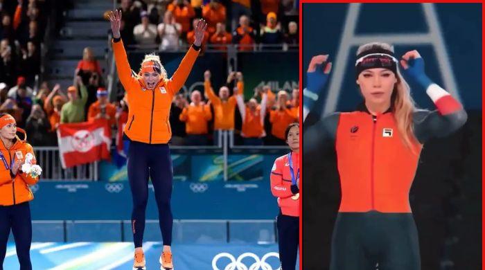 Did Jutta Leerdam suffer Olympic wardrobe malfunction? Viral video debunked
