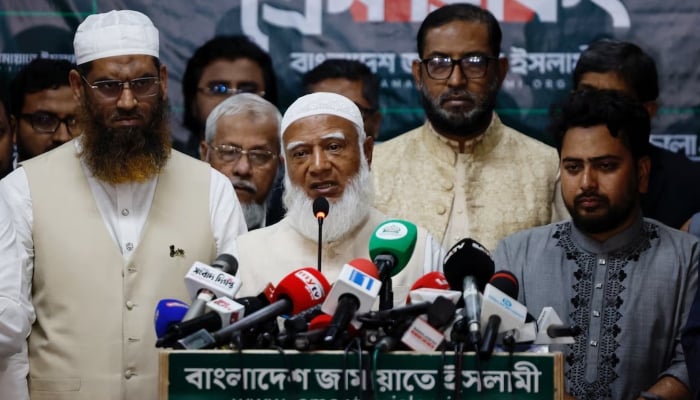 Shafiqur Rahman, the Ameer of Jamaat-e-Islami Bangladesh, attends a press conference following the 13th general election in Dhaka, Bangladesh, February 12, 2026. — Reuters
