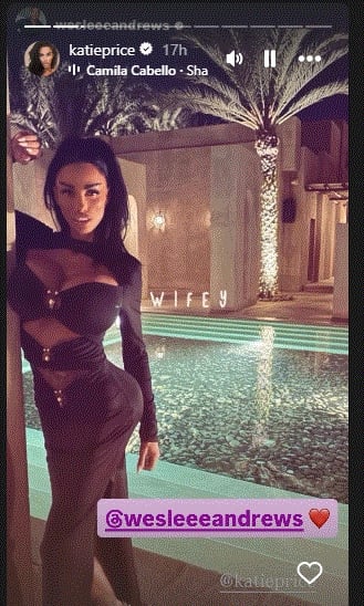 Katie Prices official Instagram account