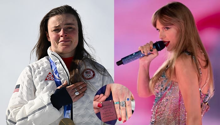 Taylor Swift celebrated Olympian Breezy Johnsons engagement