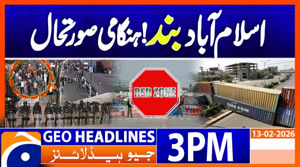 Geo Headlines 3PM | 13 February  2026