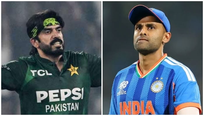 This collage of pictures shows Pakistan´s off-spinner  Usman Tariq (right) and India skipper Suryakuma Yadav. — ICC/ PCB/File