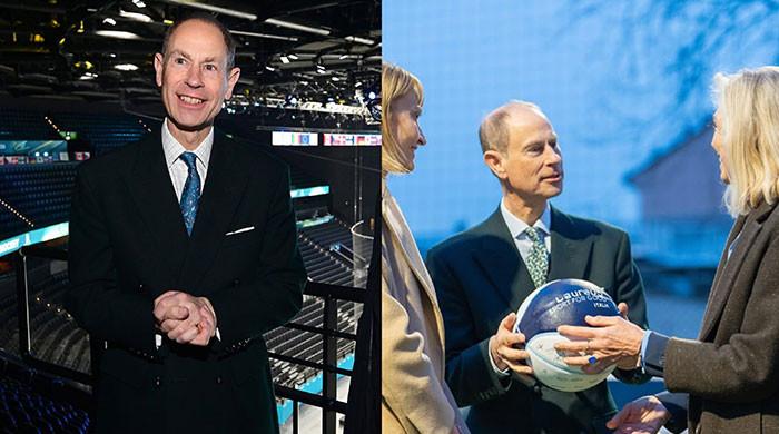 Duke of Edinburgh jets to Italy for ice hockey fun