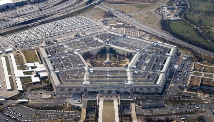 The Pentagon is seen from the air in Washington, U.S., March 3, 2022. — Reuters