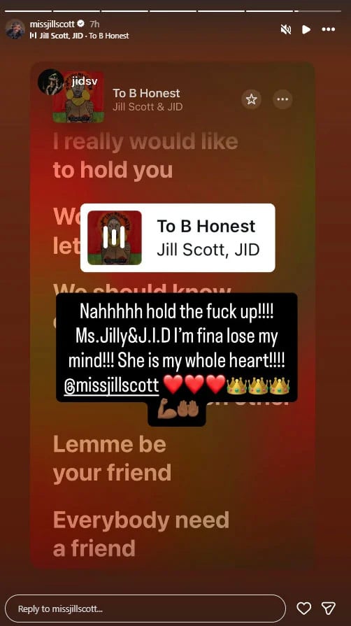 Popular rapper reacts to song collaboration with Jill Scott: lose my mind