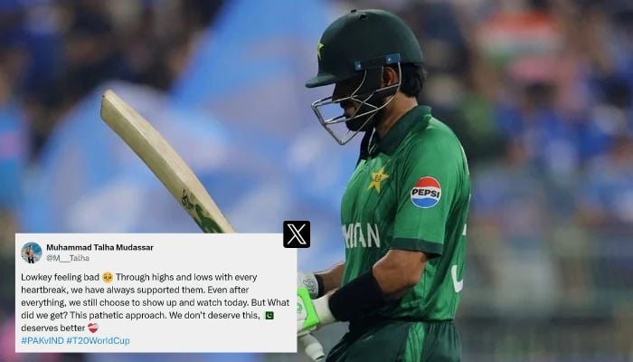 Pakistans Babar Azam walks off after being dismissed by Indias Axar Patel in their ICC Men’s T20 World Cup match at R Premadasa Stadium, Colombo, February 15, 2026. — Reuters