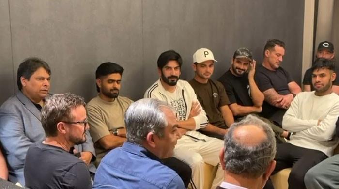 PCB chief Naqvi meets Pakistan team, conveys best wishes ahead of India match
