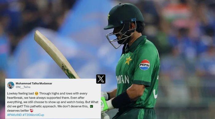 'Don't deserve this': Fans left dismayed after Pakistan fall to India again