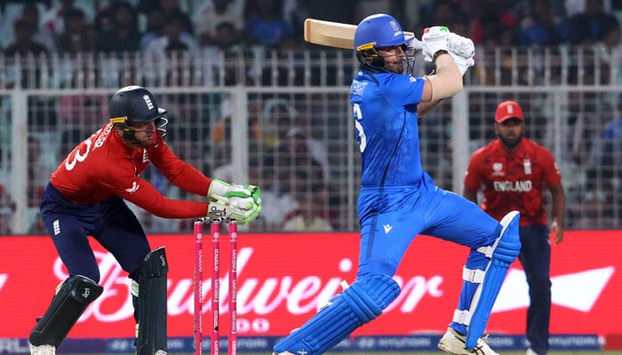 Italys Grant Stewart in action during the ICC Mens T20 World Cup 2026 match between England and Italy played at Eden Gardens, Kolkata, India on February 16, 2026. — Reuters