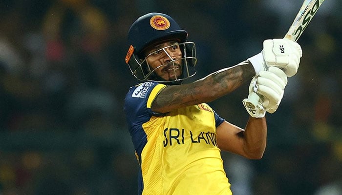 A Sri Lankan batter in action against Australia during their group match of the ICC Men’s T20 World Cup at Pallekele International Cricket Stadium on February 16, 2026. — X/ @T20WorldCup