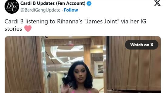 Cardi B flaunts tattoos after onstage fall during Little Miss drama tour