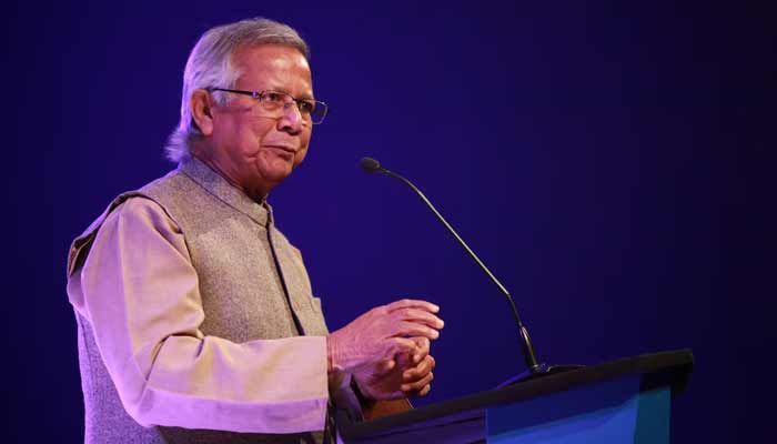Nobel Peace laureate Muhammad Yunus speaks at the Trust Women Conference, London, Britain. — Reuters/File