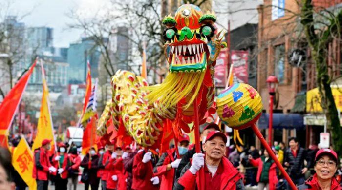 Chinese community in Britain celebrates ‘year of fire horse' with dragon parade
