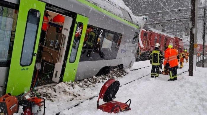 Avalanche derails Swiss train, injuring five as Alps remain on high alert