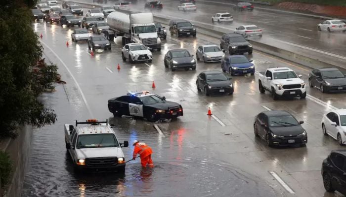 Flash flood warning issued for Los Angeles as powerful storm drenches Southern California