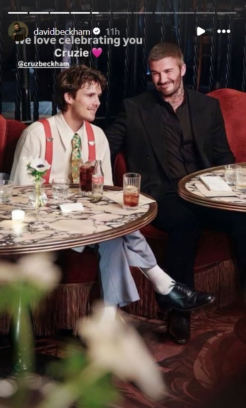 Cruz Beckham celebrates birthday with the Beckhams ahead of debut tour
