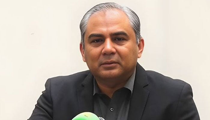 Interior Minister Mohsin Naqvi addresses the press conference in Islamabad on February 17, 2026. — Geo News