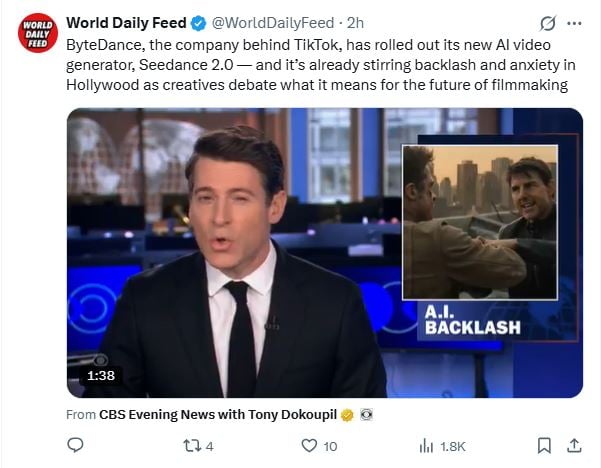 Hollywood AI nightmare: Dor Brothers, Tom Cruise, Brad Pitt shake industry