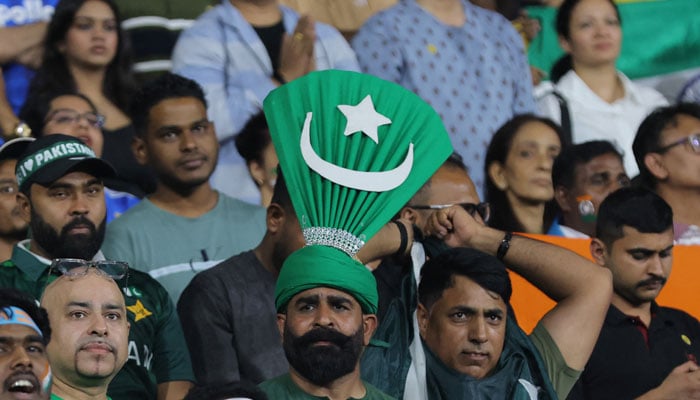 Pakistani fans are seen inside the stadium during a ICC Mens T20 World Cup group match between Green Shirts and Men in Blue at the R Premadasa Stadium in Colombo on February 15, 2026. — Reuters