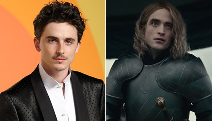 Timothée Chalamet pokes fun at former co-star Robert Pattinson with new look