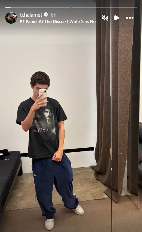 Timothée Chalamet pokes fun at former co-star Robert Pattinson with new look