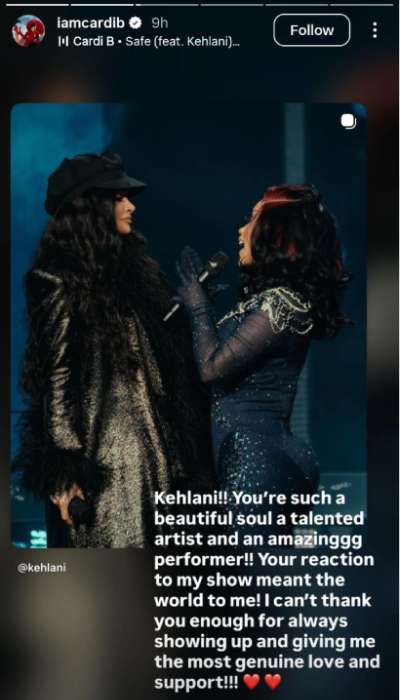 Cardi B thanks Kehlani and Tyla for surprise Little Miss Drama appearances