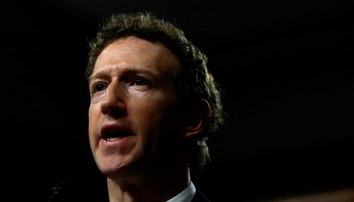 Metas CEO Mark Zuckerberg testifies during the Senate Judiciary Committee hearing on online child sexual exploitation at the US Capitol in Washington, US, January 31, 2024. — Reuters