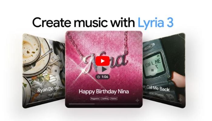 Google’s Gemini Lyria 3: AI music generator that creates 30-second songs
