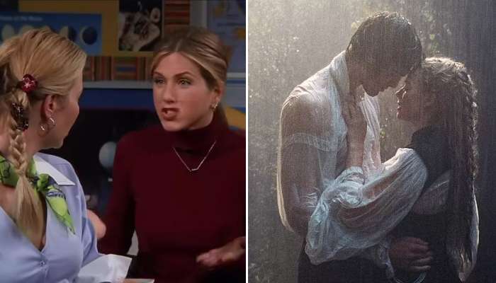 Rachel and Phoebe read Emily Brontes Wuthering Heights for a literature class in Friends season 5