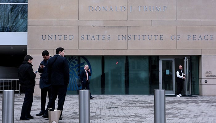 The US Institute of Peace building prepares to host President Donald Trumps first Board of Peace meeting in Washington, DC, US on February 18, 2026. — Reuters
