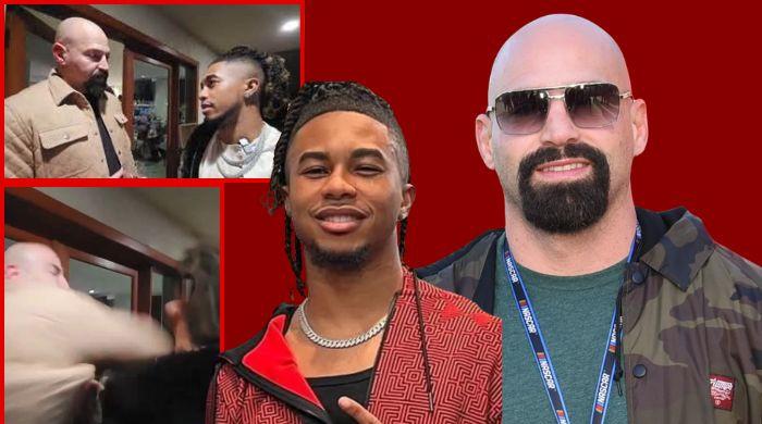 Deen the Great elbowed by former MMA fighter Tiki Ghosn during brawl