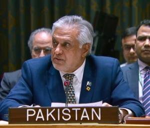 At UNSC, Pakistan affirms solidarity with Palestinians, endorses US-led peace drive