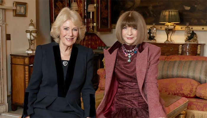 Queen Camilla meets Anna Wintour to celebrate British Fashion and arts