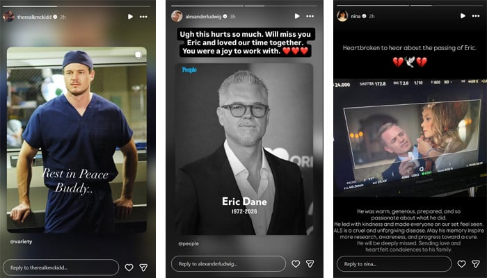 Hollywood mourns Eric Danes death one year after ALS diagnosis