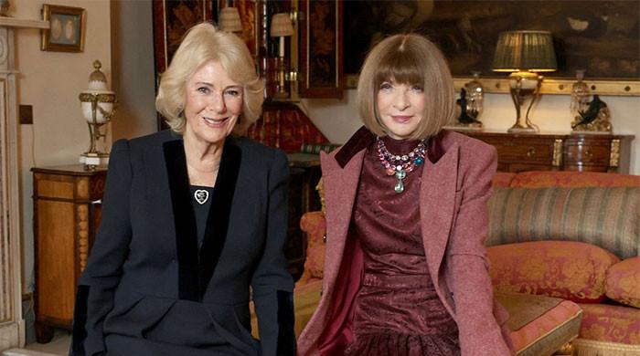 Queen Camilla meets Anna Wintour to celebrate British Fashion and arts