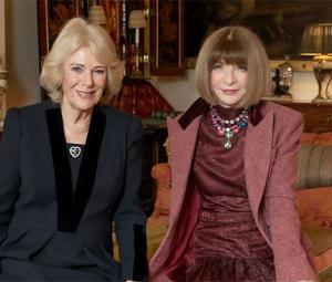 Queen Camilla meets Anna Wintour to celebrate British Fashion and arts