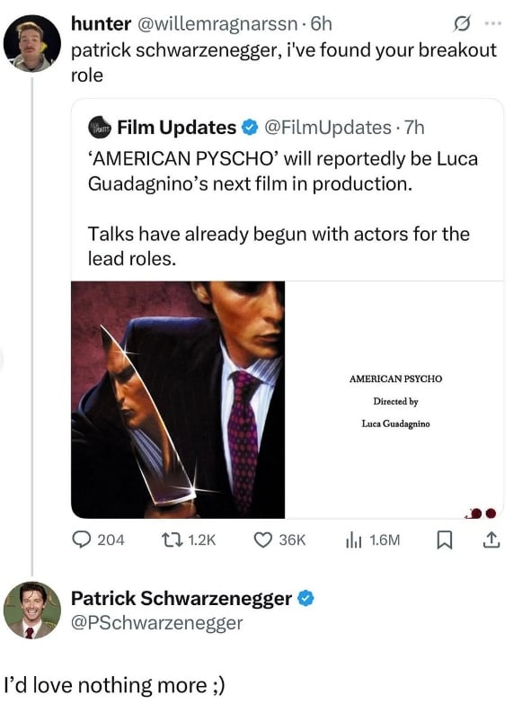 ‘American Psycho reboot hits major roadblock, history repeats itself