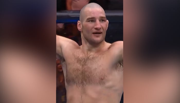 Former UFC middleweight champion Sean Strickland celebrates his TKPO victory at UFC Fight Night event in Houston, US, February 21, 2026. — Instagram/@ufc