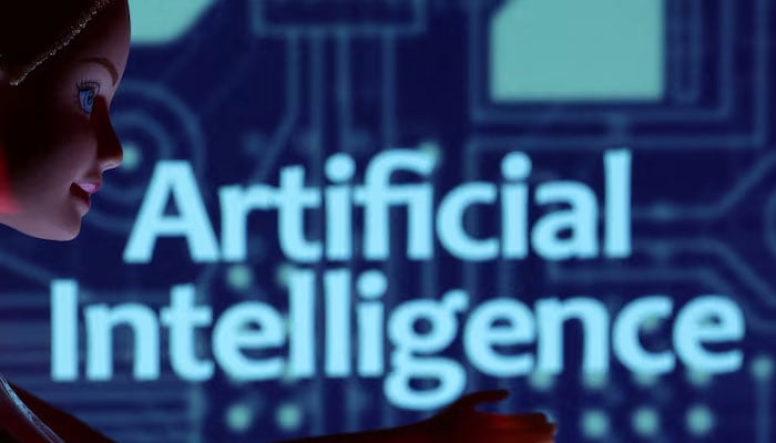 Artificial Intelligence words are seen in this illustration taken on March 31, 2023. — Reuters