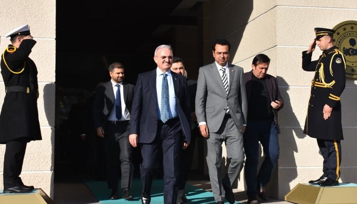 Minister of State for Interior Talal Chaudhry pictured during his two-day visit to Ankara, Turkiye, February 21, 2026. — Minister of Interior