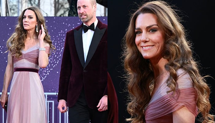 Princess Kate casts rosy spell at the BAFTAs in a shimmery pink