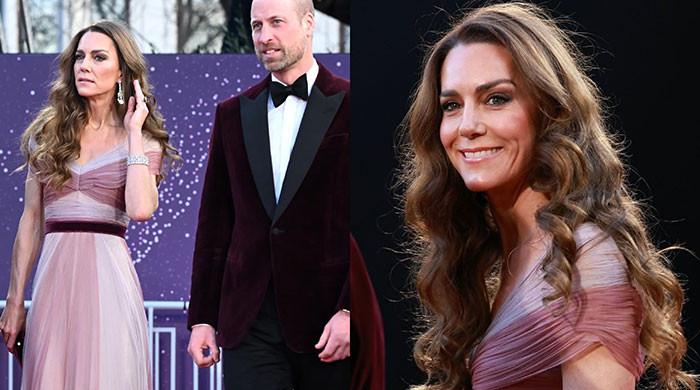 Princess Kate casts rosy spell at the BAFTAs in a shimmery pink 