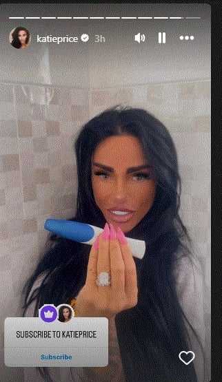 Katie Prices official Instagram account